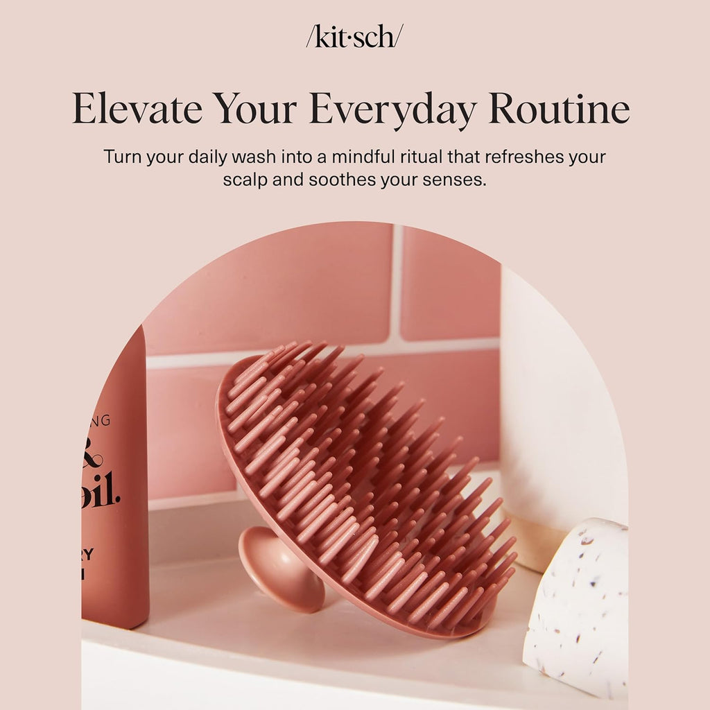 Kitsch Scalp Massager & Shampoo Brush – Terracotta