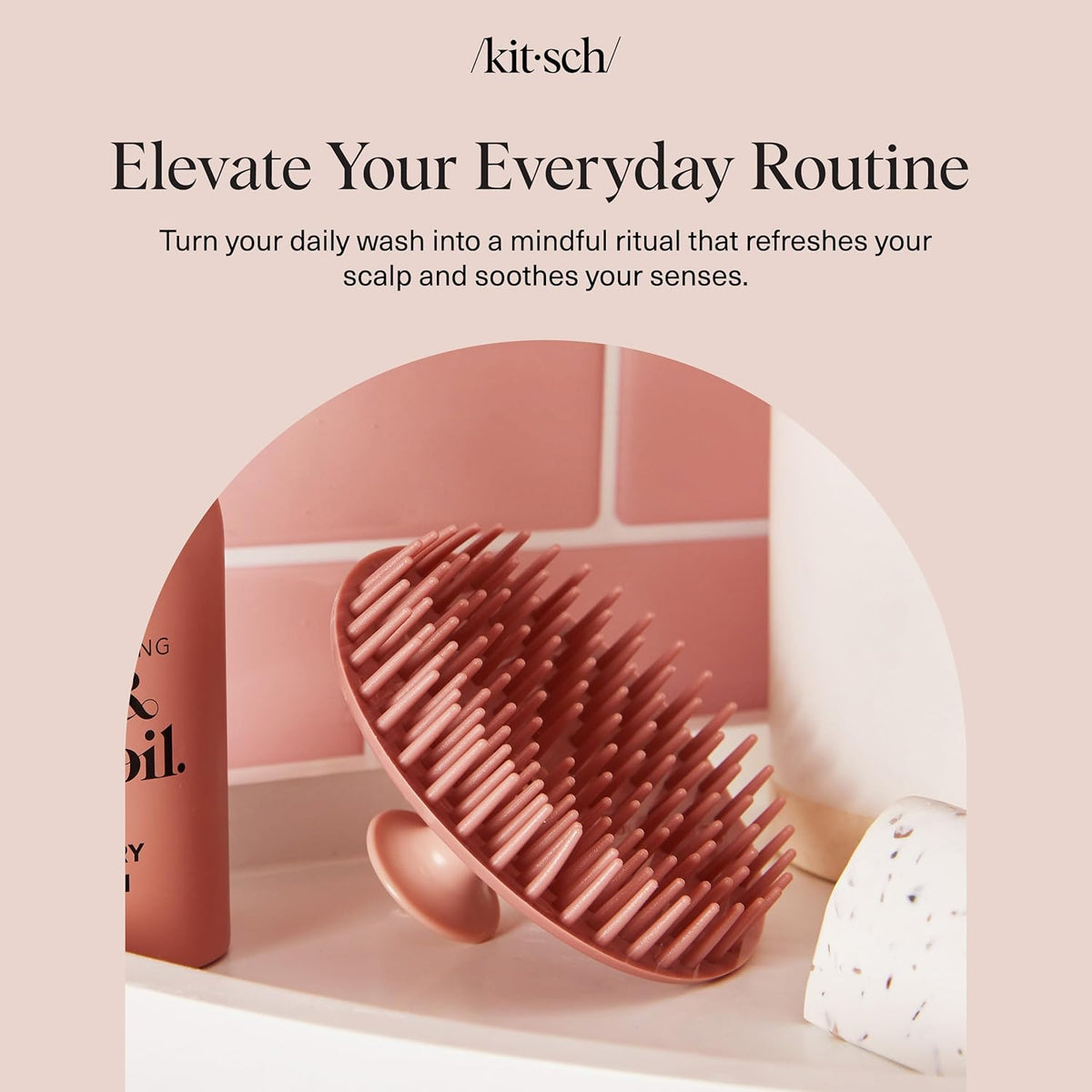 Kitsch Scalp Massager & Shampoo Brush – Terracotta