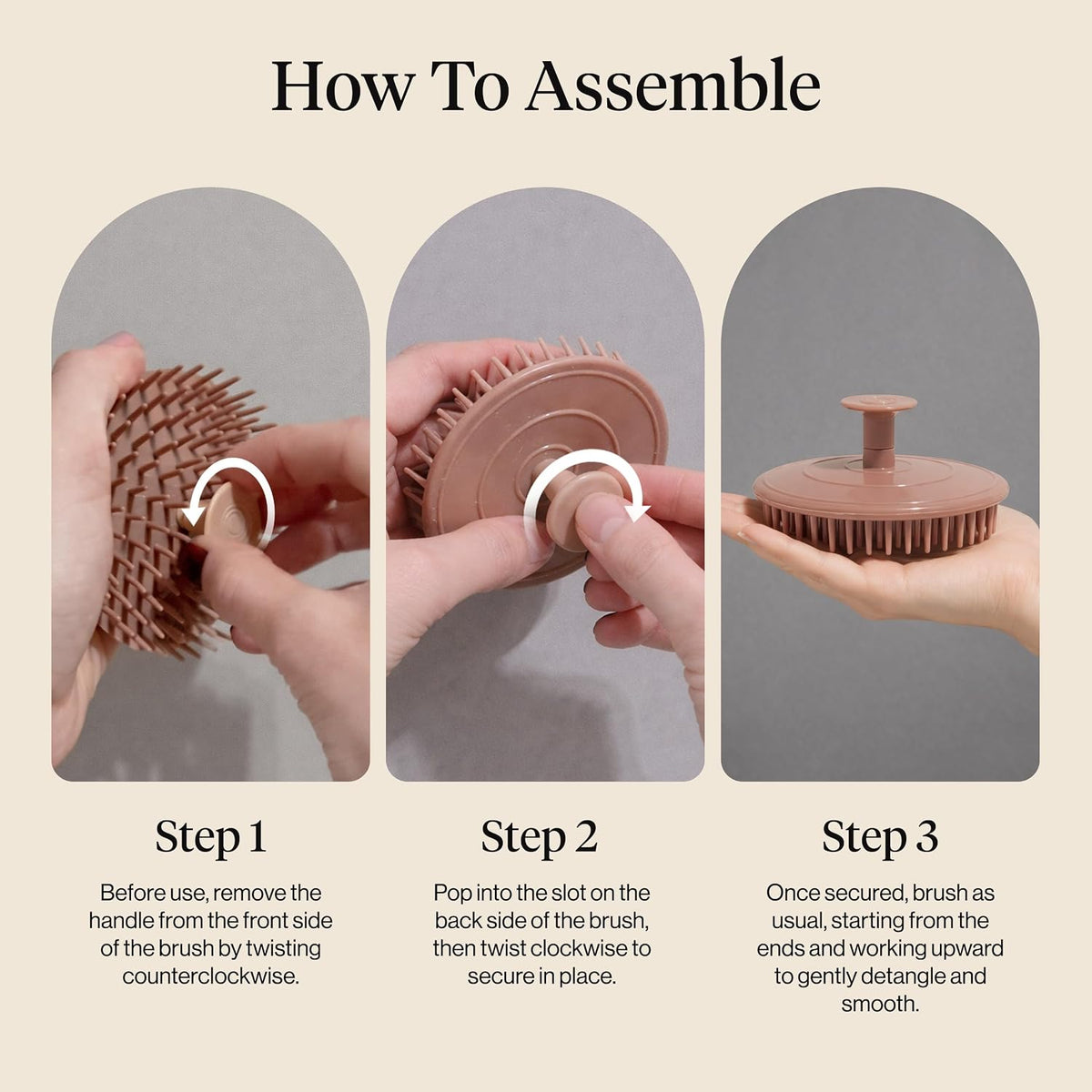 Kitsch Scalp Massager & Shampoo Brush – Terracotta