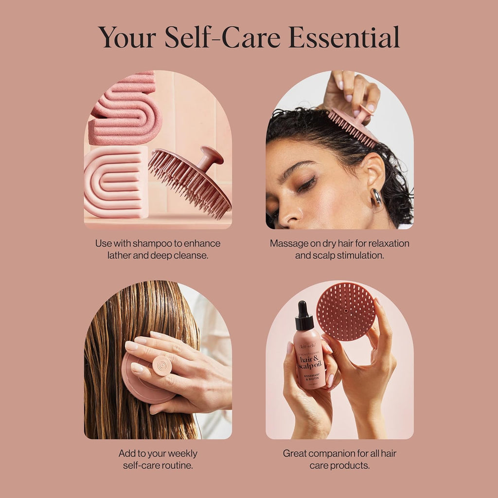Kitsch Scalp Massager & Shampoo Brush – Terracotta