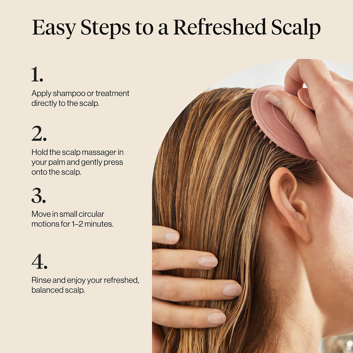 Kitsch Scalp Massager & Shampoo Brush – Terracotta
