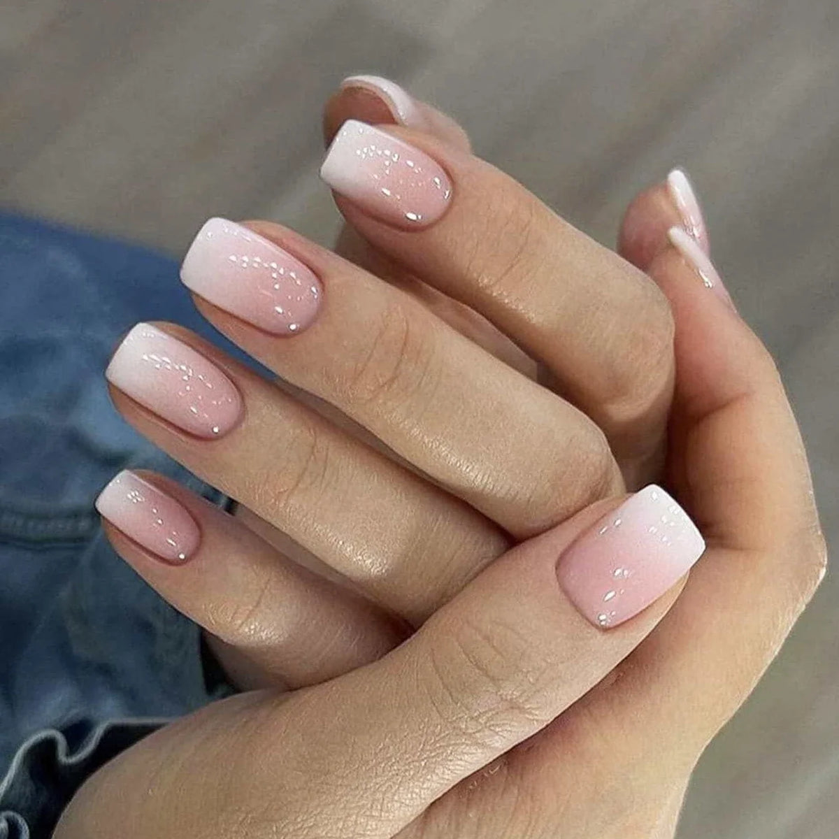 French-Style Press-On Nail Tips, 24 Pieces