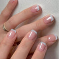 French-Style Press-On Nail Tips, 24 Pieces