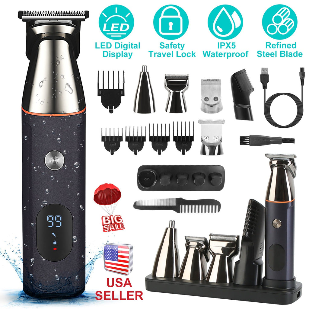 All-in-One Cordless Beard & Body Trimmer – 5 Heads