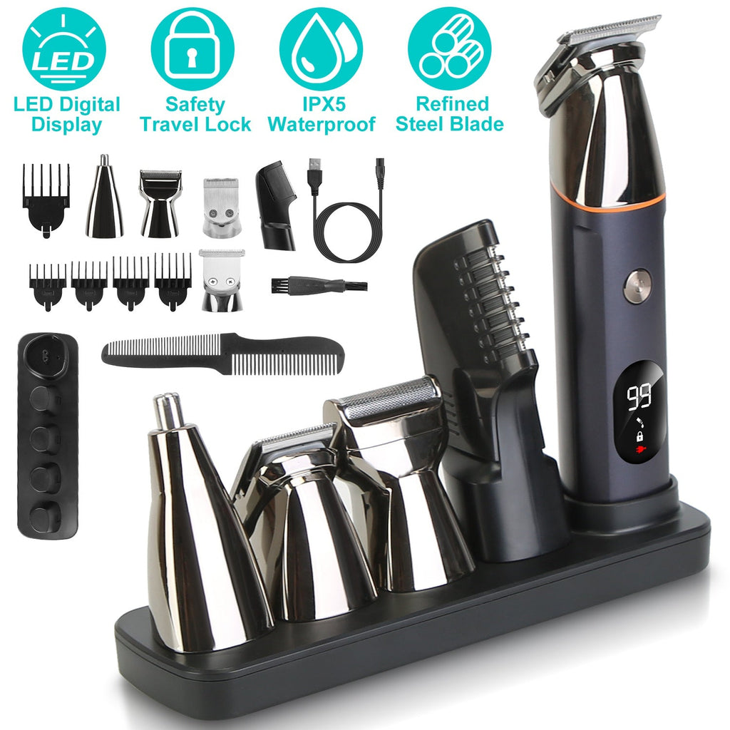 All-in-One Cordless Beard & Body Trimmer – 5 Heads